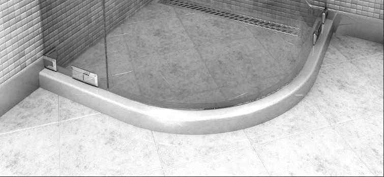 Овална душ кабина с матово стъкло + овален праг полимер ЧИСТО НОВИ!!!