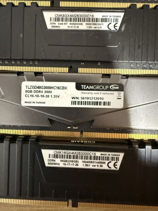 Ram ddr4 pc de 8 Gb 3200, 3000, 2666, 2400