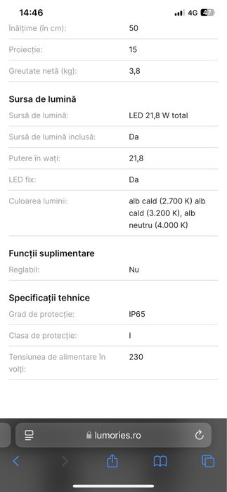 Lampi de perete exterior skat