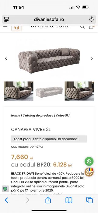Canapea Divani&Sofa
