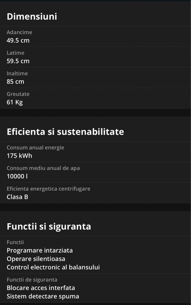 Masina de spalat Heinner A+++ 7 kg 1400 RPM