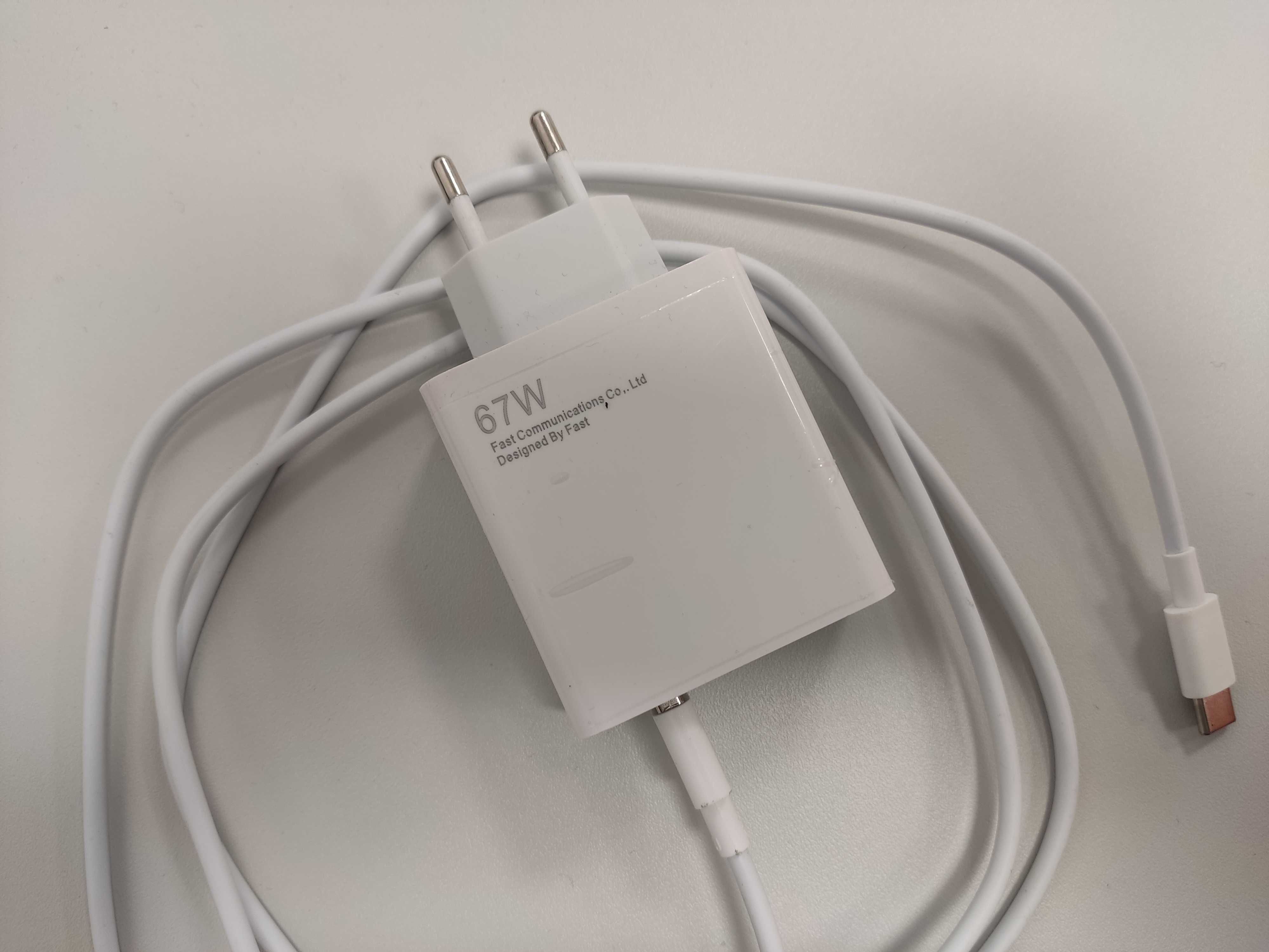 Продавам зарядно за телефон за бързо зареждане, 67W, букса Type - C