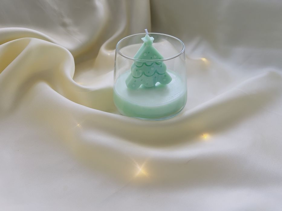 Подарък Соева свещ/ букет