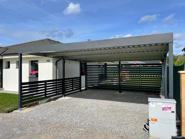 Carpot Auto pe structura metalica Terase