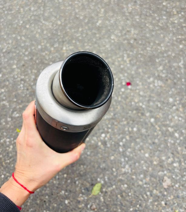 Vând evacuare Mivv black steel
