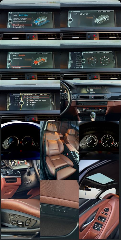 Bmw Seria 5 F10 525d 2.0d 218 CP X-Drive 4x4 Interior Seria 7