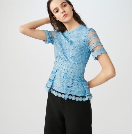 Maje блуза дантела