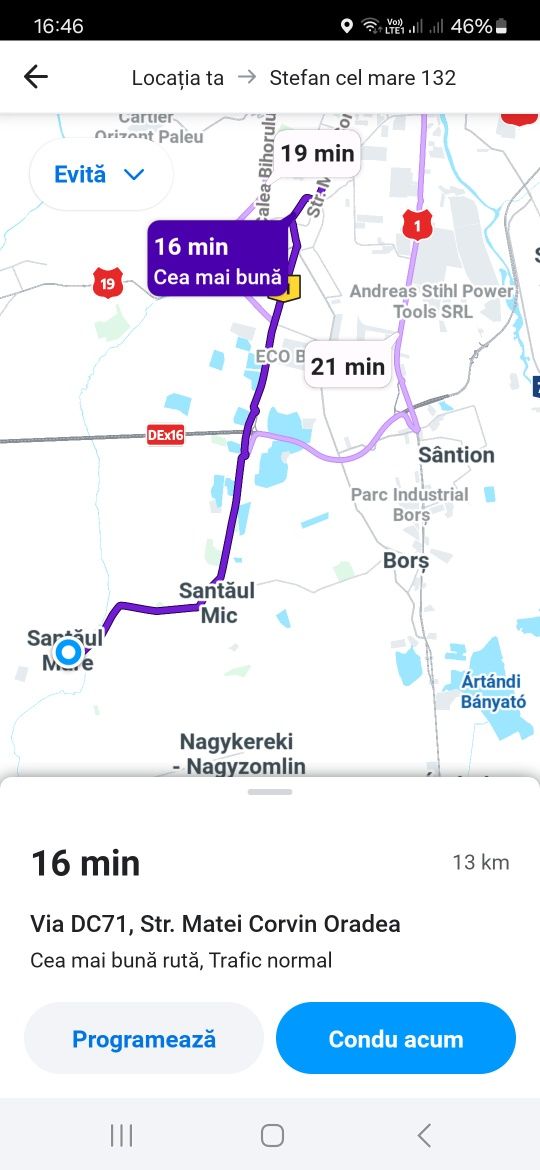 OCAZIE Teren Intravilan 2500mp / 15e/mp la 14km de Oradea in Santaul M