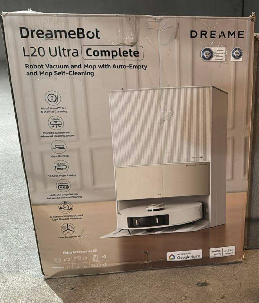 Dreame L20 ULTRA Прахосмукачка робот за сухо и мокро почиставане!