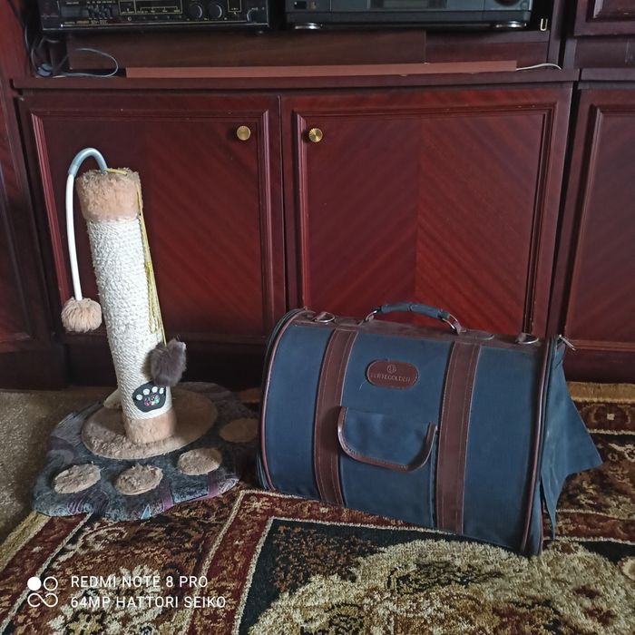 Переносная сумка для питомцев когтечнсалка и другое