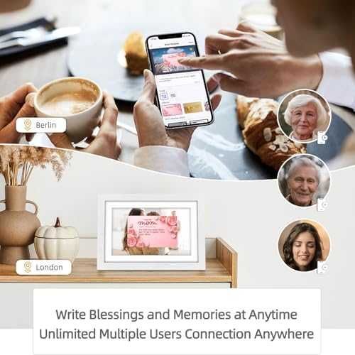 Нова Смарт дигитална рамка 10.1” WiFi 32GB Uhale, подарък идея спомен