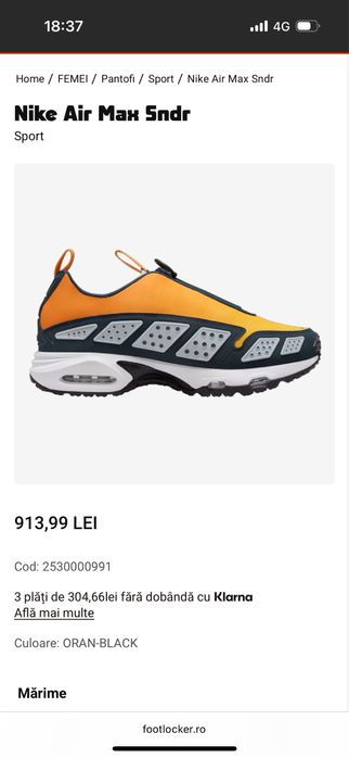 Adidasi Nike Air Max Sndr Originali