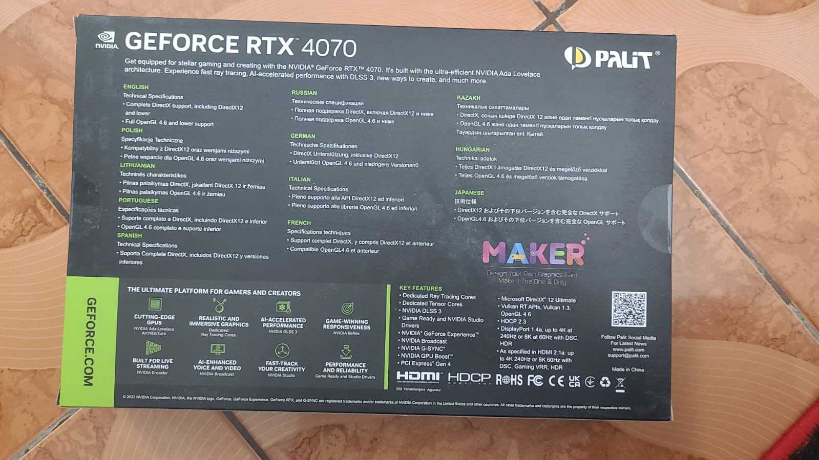 Placa video Palit GeForce RTX 4070 Dual 12GB GDDR6X DLSS 3.0 -SIGILATA