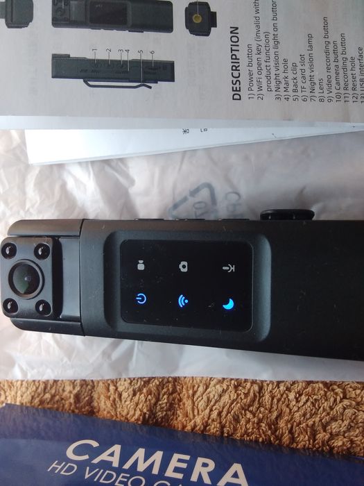 Страхотна боди камера с живо предаване в интернет и Уай Фай-чисто нова