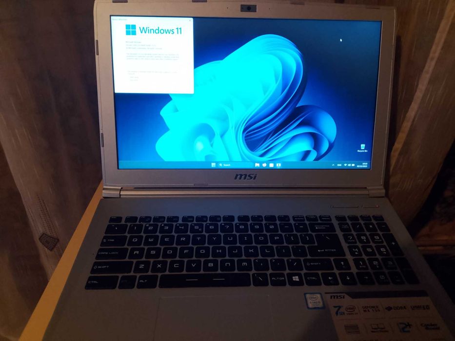 Laptop MSI PL62 RC7 16GB DDR4 I5 7300HQ, MX150 2GB GDDR5 SSD 256GB