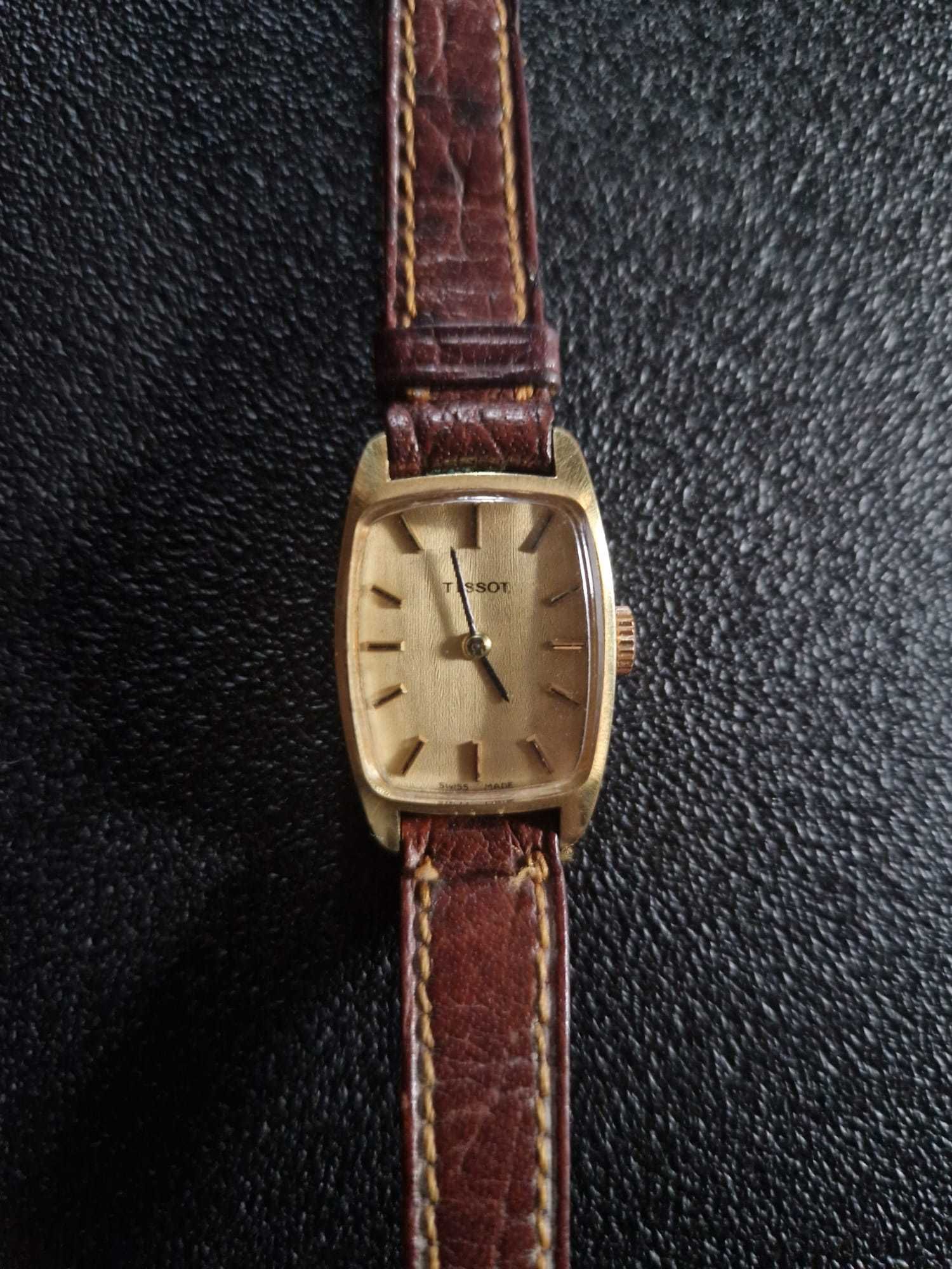 Ceas Tissot Vintage Mecanic Placat cu Aur 20 Microni