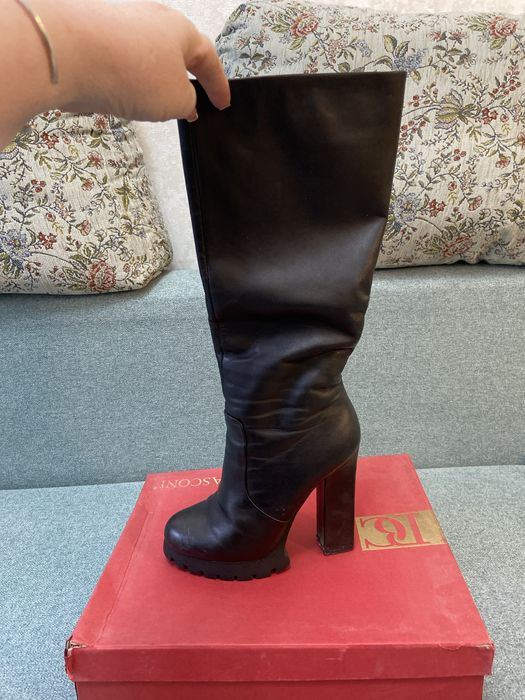 Сапоги кожанные Баскони