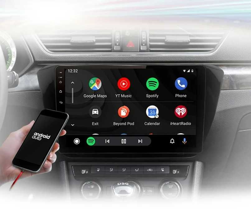 Navigatie Android 12 Dedicata SKODA SUPERB 3 , Carplay, Android auto