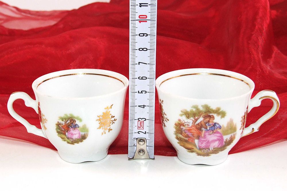 Serviciu portelan Baroque Creidlitz Bavaria, ceai-cafea, 14 piese NOU