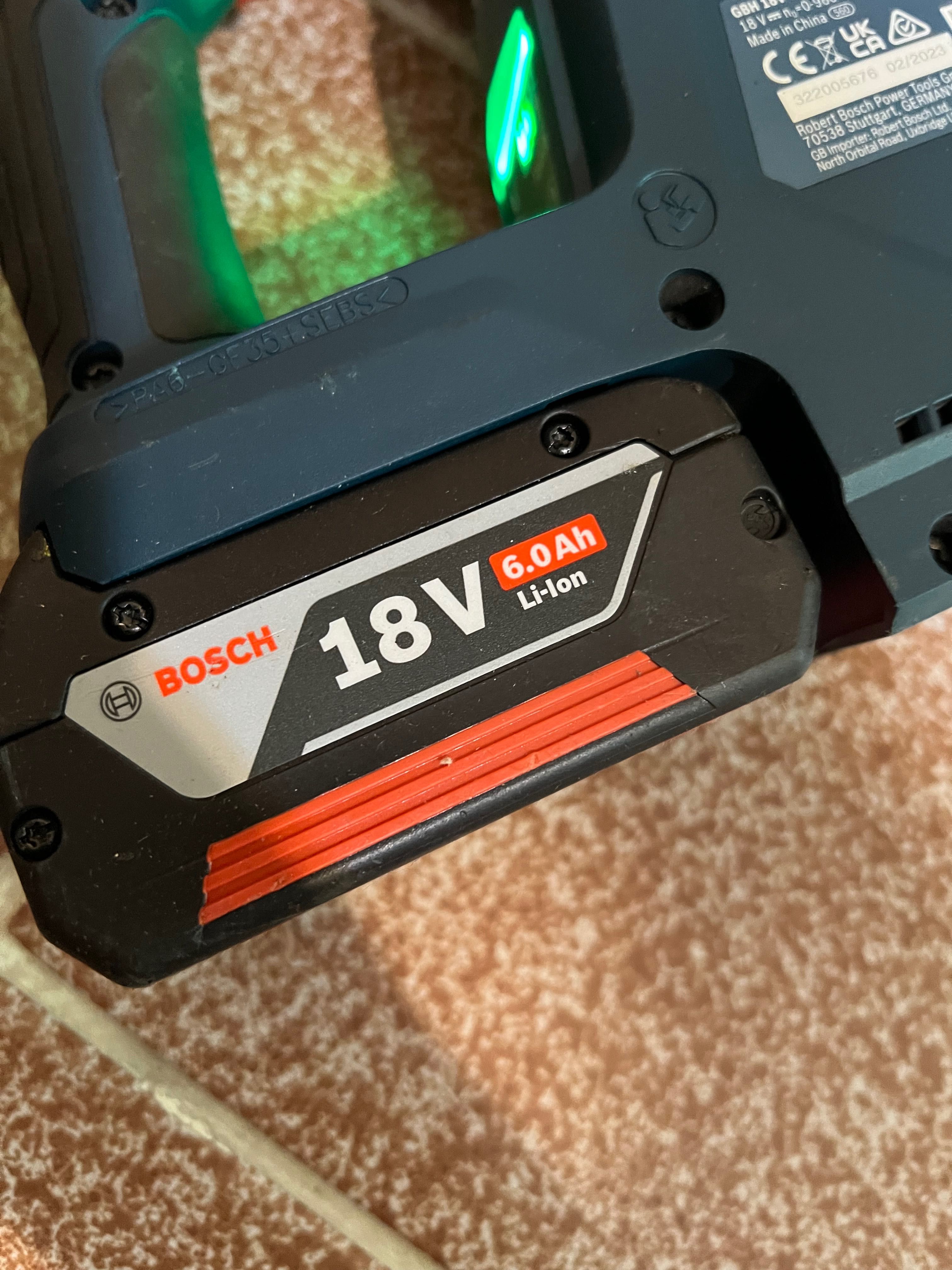 Нов-модел Бош BOSCH Professional GBH 18V-24 C, SDS , с 6А  батерия,