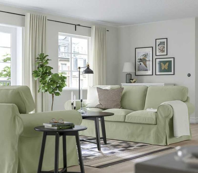 Husa canapea IKEA Ektorp, 3 locuri, verde, noua, sigilata