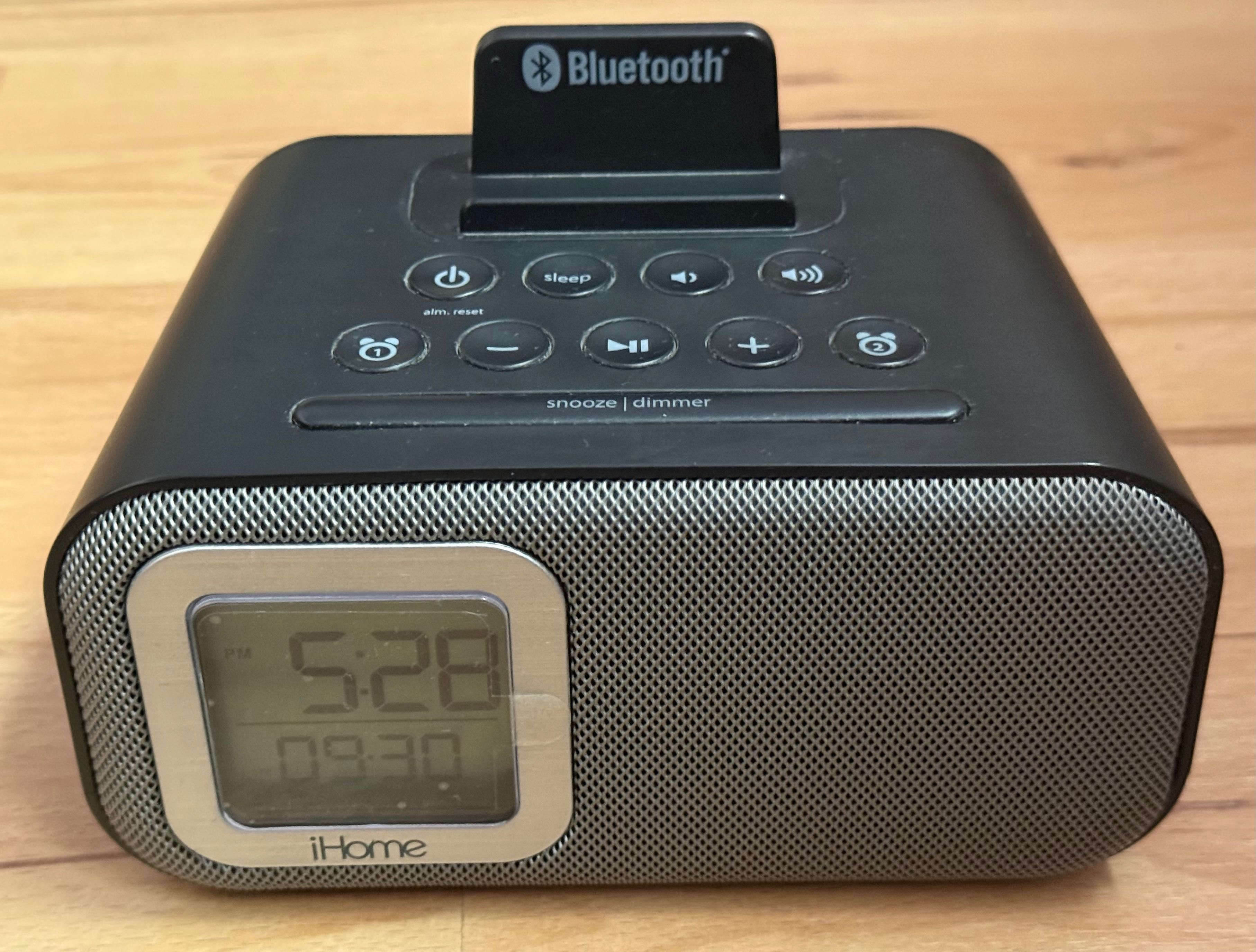 Оригинален Ihome IBT22 Bluetooth Колонка USB Зареждане Двоен Будилник