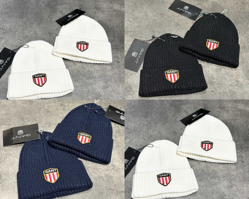 Зимни шапки беание гант gant  beanie маркови шапки зимни gant