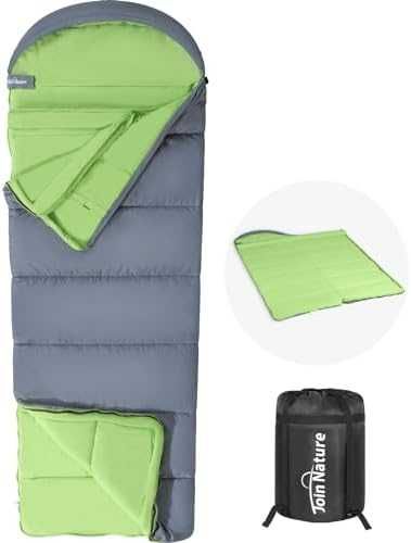 Нов XL водоустойчив спален чувал 3-4 сезона, топъл и лек, 80x220 см