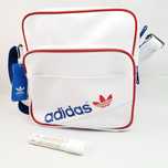 Adidas Originals раменна чанта, бяло/червено, оригинал