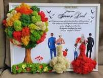 Tablouri licheni mama, prietene, cununie, cadouri nași, familie, nunta