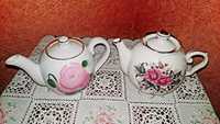 Красивые миниатюрные чайники, новые, ручная роспись