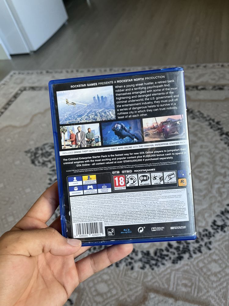 Продам диск ps 4 игра гта 5