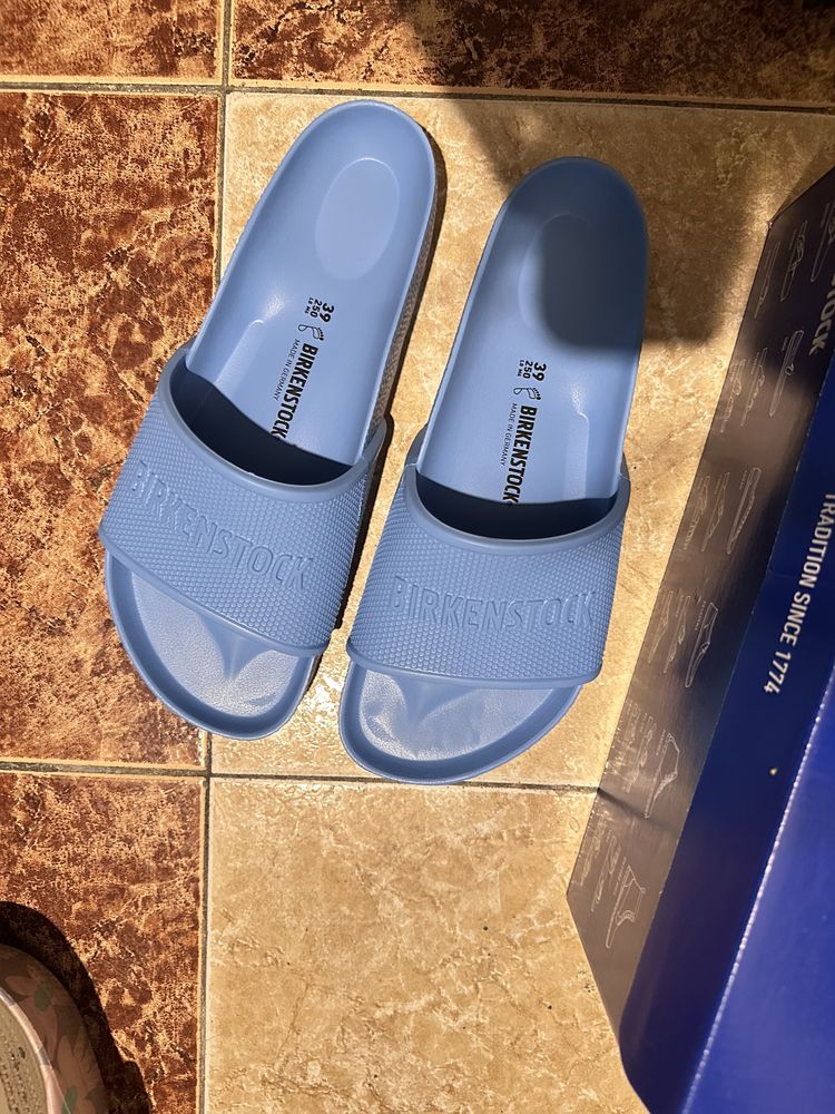 Birkenstock #39 светлосини гумени нови