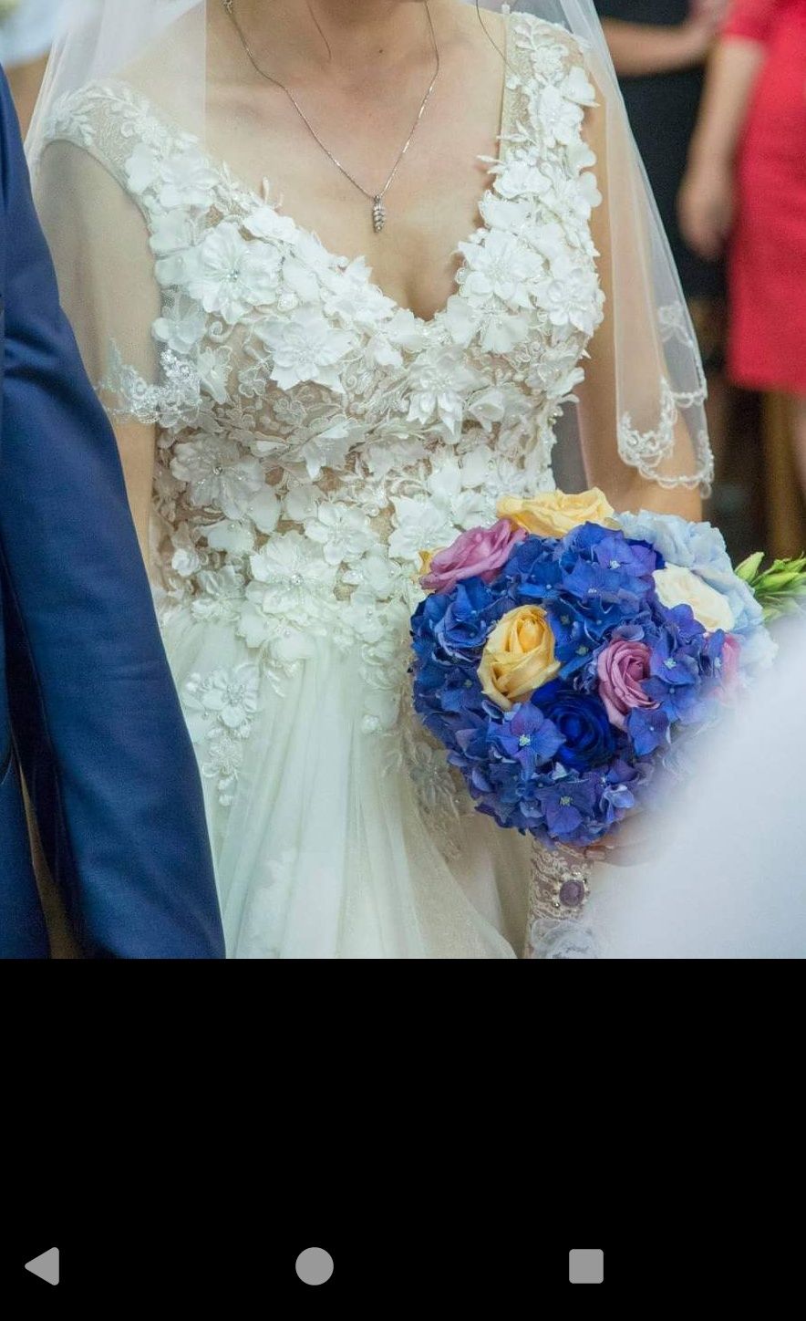 Rochie mireasa mărimea 38 și crinolina