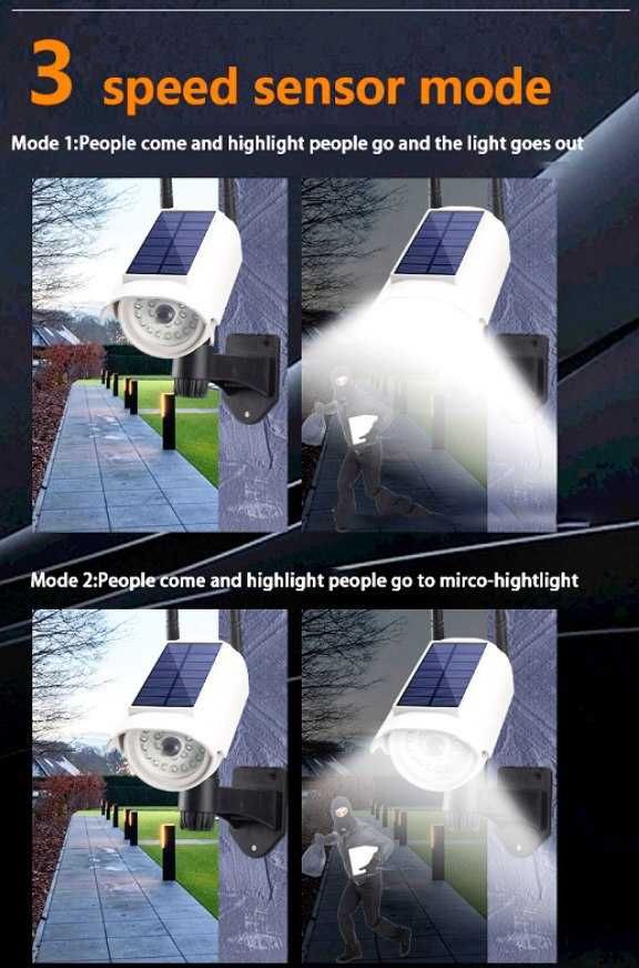 Солнечный камера муляж  светильник водонепроницаемый лампа