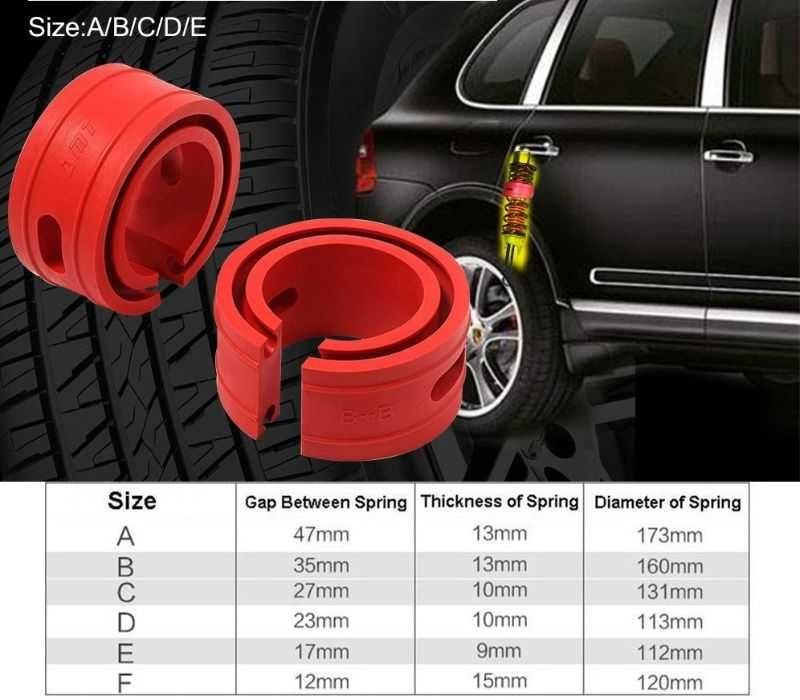 Подложки, буфери за  повдигане на автомобилни пружини 2бр. комплект