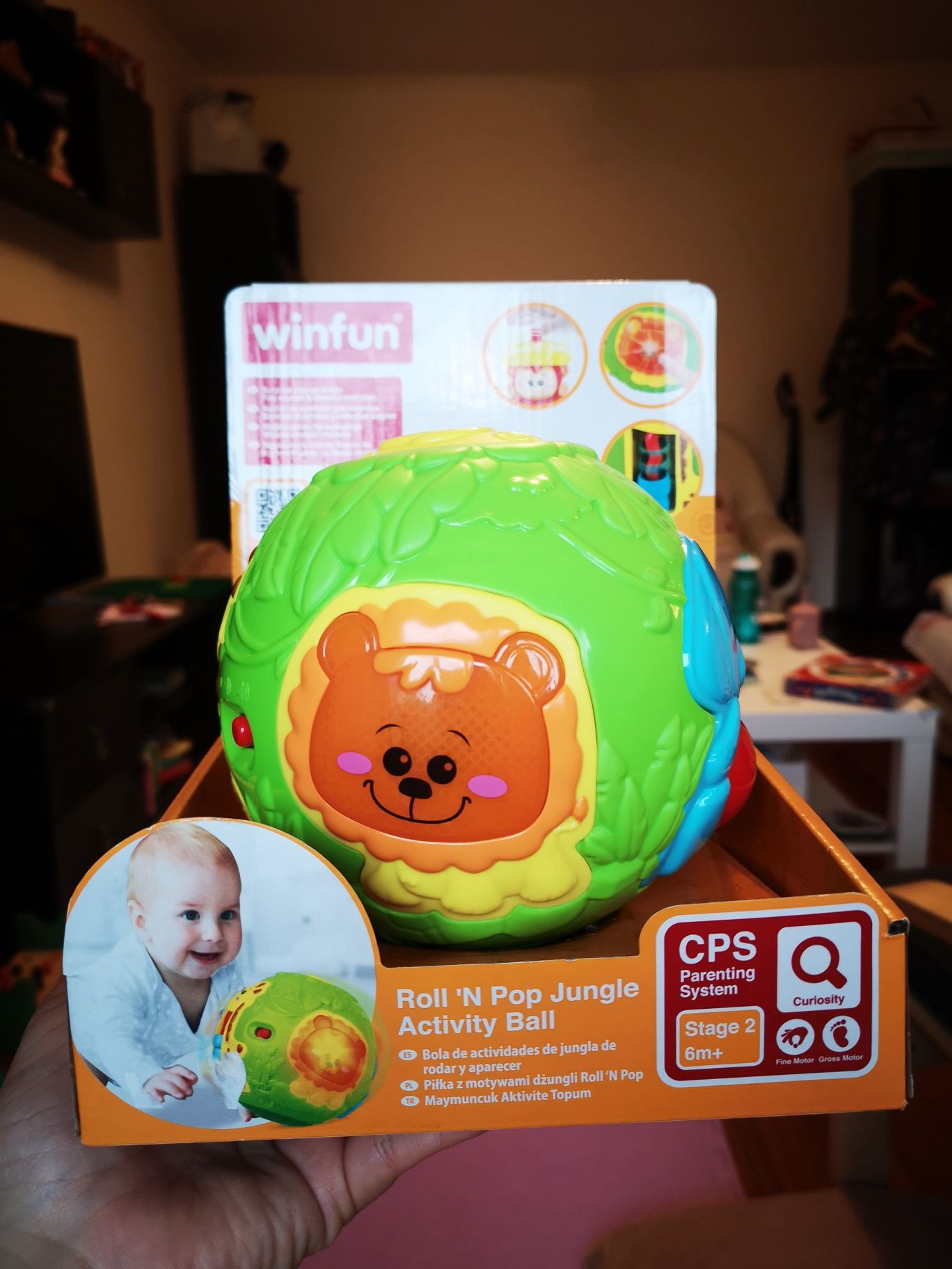 Minge muzicala (sigilata)/Activity ball, Winfun pentru bebeluși