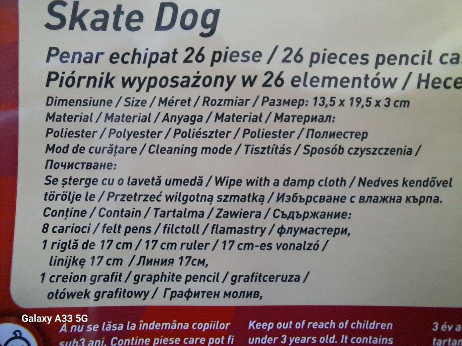 Vând penar echipat cu 26 piese marca Herlitz.
Penarul este nou, sigila