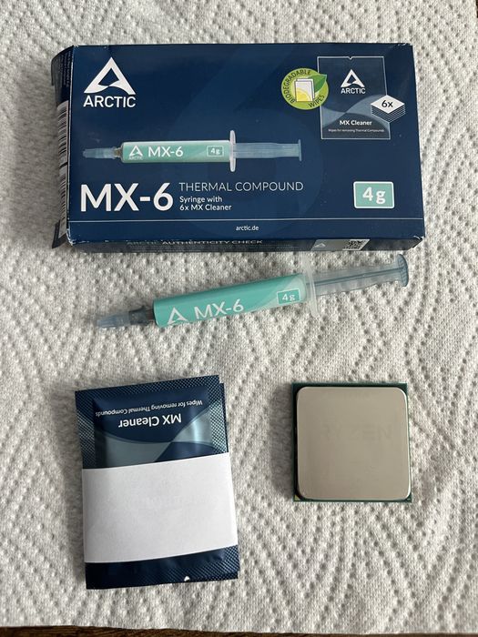 AMD Ryzen 5 2600 + Arctic MX-6 Thermal Compound