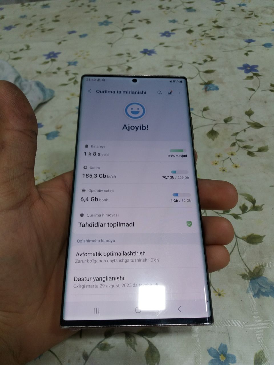 Note 20 ultra sotiladi