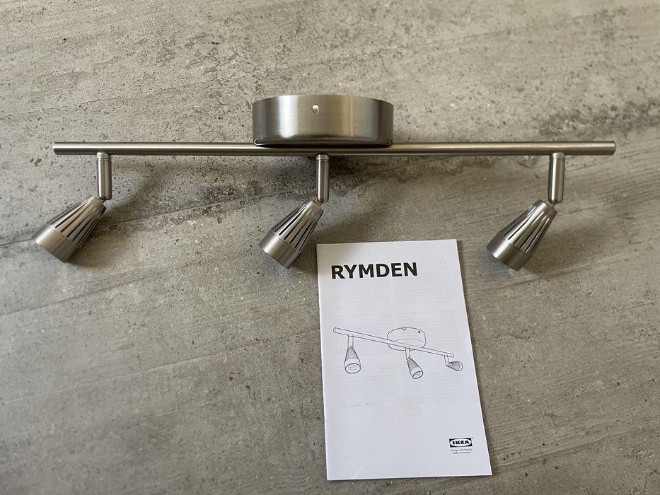 IKEA RYMDEN LED таванна релса с 3 спота