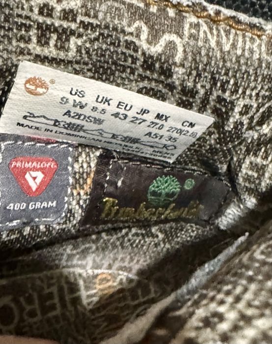 Ботинки Timberland.