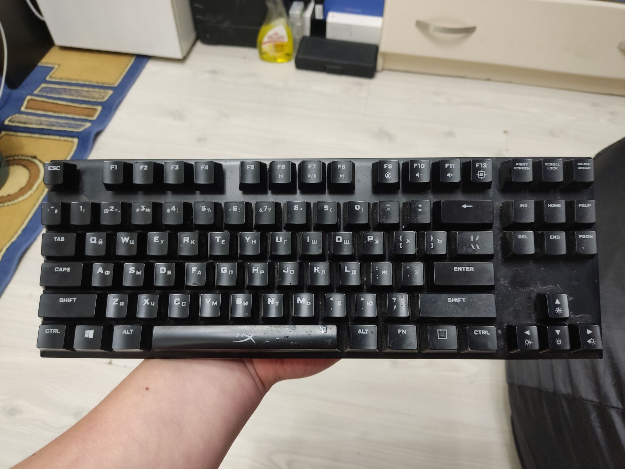Клавиатура игровая проводная HyperX Alloy FPS Pro, Red