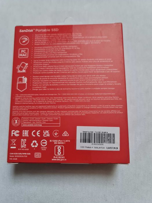 SSD portabil SanDisk 2 Tb