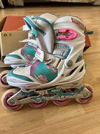 Роликовые коньки детские раздвижные Yuma Girl 30-35 размер