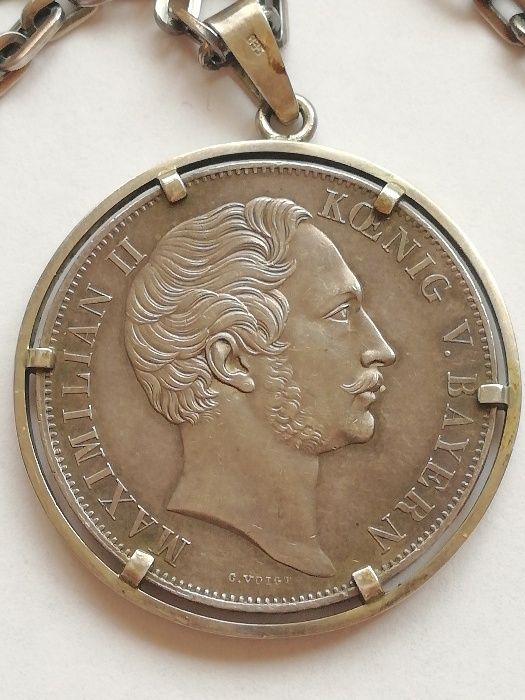 Сребърен медальон Patrona Bavaria 1855