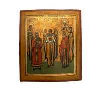 Icoană pe lemn „Sfântul Mandylion”, atelier rusesc, sec. XIX