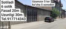 Moshina bozor roparasi 6 sotix er 1 sotix 42000$