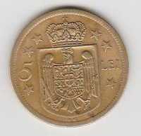 Moneda 5 lei 1930 KN Mihai I regenta - varianta cea mai rara -28-