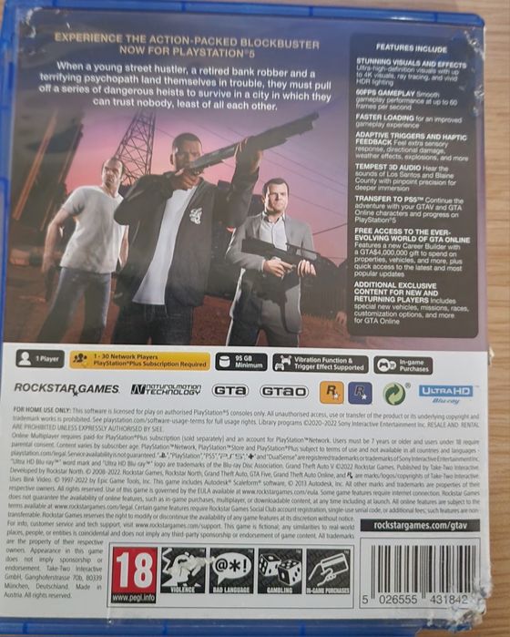 Grand theft auto 5/GTA V за PLAYSTATION 5
